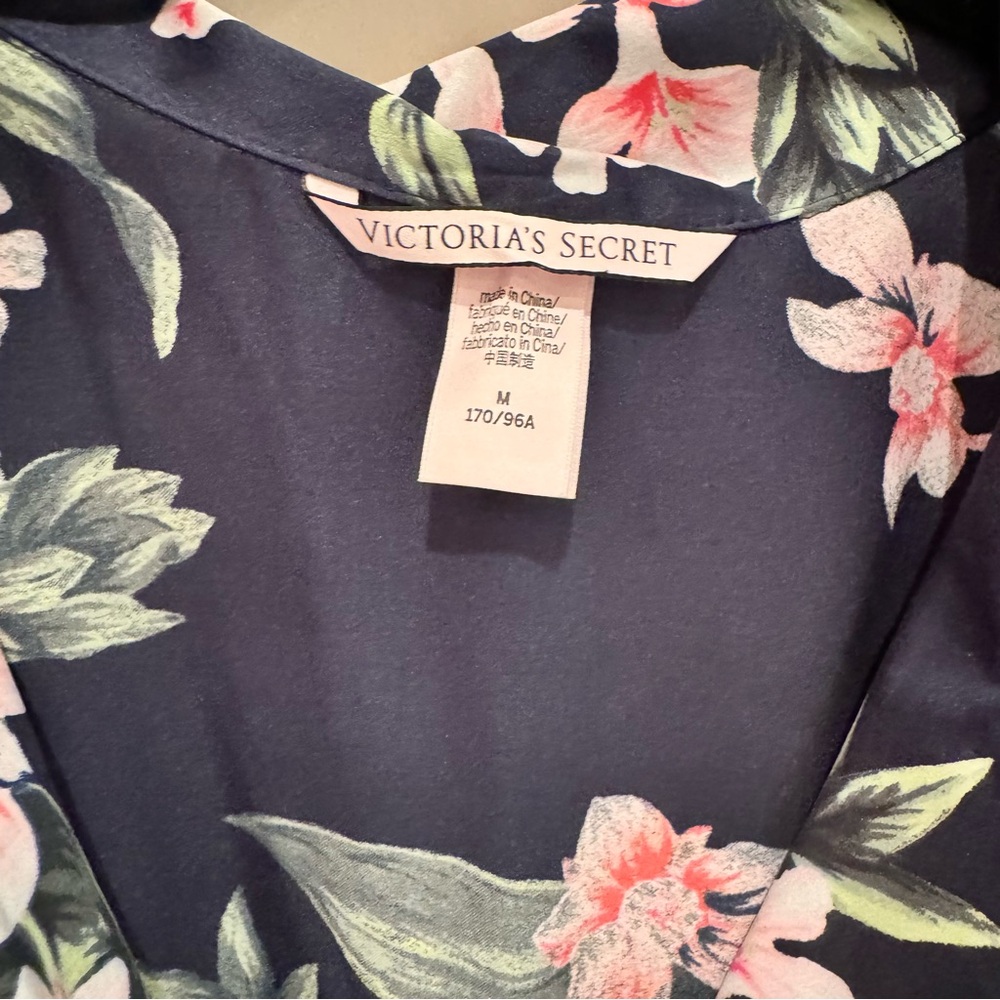 Victoria's Secret Navy and Pink Floral Romper - Picture 2 of 3